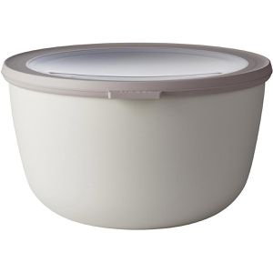 Mepal Frischhaltedose Cirqula rund, aus Kunststoff, 3 Liter, Multischüssel, Nordic white, luftdicht