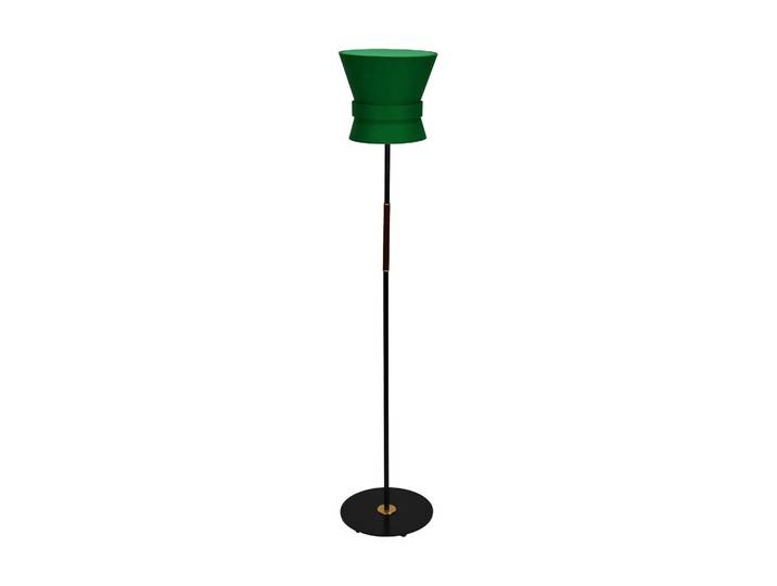 Örsjö Belysning Lampadaire Bow Noir-emerald green, small 147 cm
