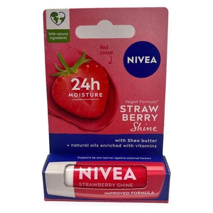 NIVEA Strawberry Shine Nourishing Lipstick 4.8g (Lippenpflege Stick, 4.80 g) (44152098)