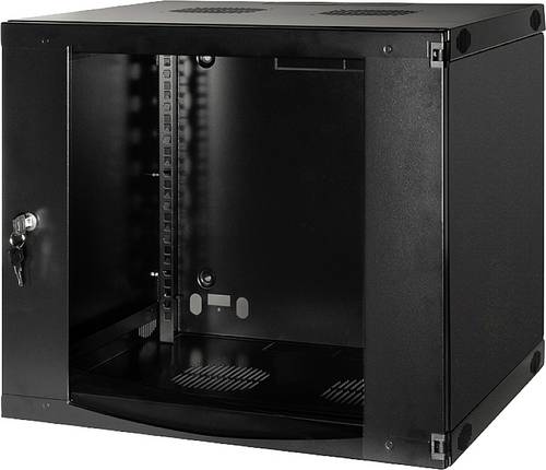 LogiLink Gehäuse - geeignet für Wandmontage - Dunkelgrau, RAL 7021 - 9U - 48.3 c
