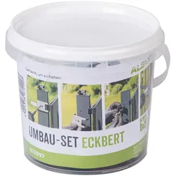 Alberts® Umbau-Set Eckbert, von Zaunpfosten zu Eckpfosten, Kunststoff, schwarz 672997