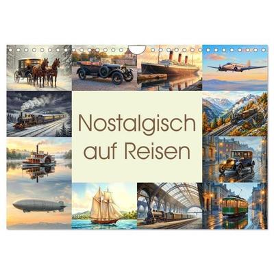 Nostalgisch auf Reisen (Wandkalender 2027 DIN A4 quer), CALVENDO Monatskalender