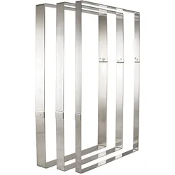 Matfer Rechteckiger Edelstahlrahmen für Mousse, extrastark, 49,6x29x4,5 cm für Platte GN 1/1 (371009)