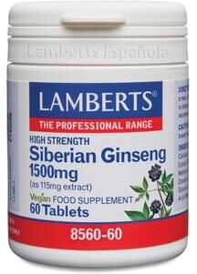 Lamberts GINSENG SIBERIANO 1500mg 60 Tabs