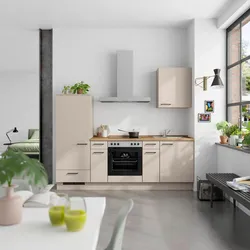 Küchenleerblock Easytouch Low o. Geräte Sandfarben