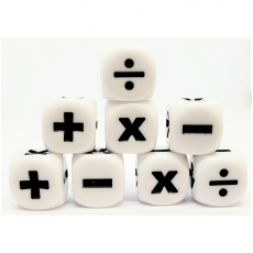 Dice4friends Würfelset - Math +,-,x,% (8) 289289