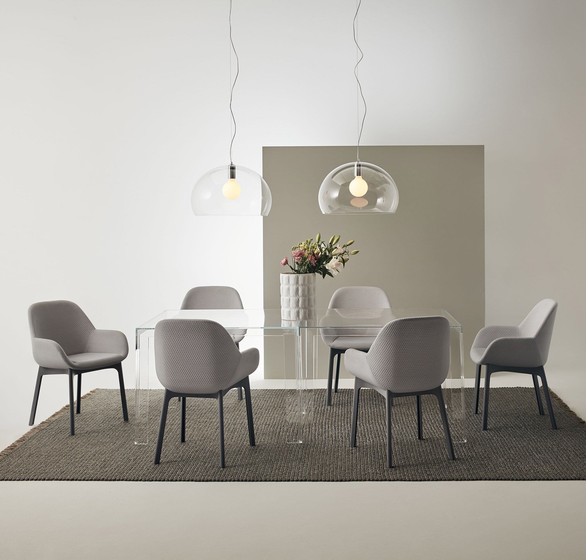 Kartell Fly Pendelleuchte (rosa transparent) rosa transparent