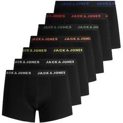 Jack & Jones Herren Boxershort JACBASIC TRUNKS 7er Pack - Black - L