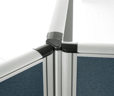 3 x 120° Winkelverkettung Schallschutz System 40, für Stellwandhöhen H 1800 mm