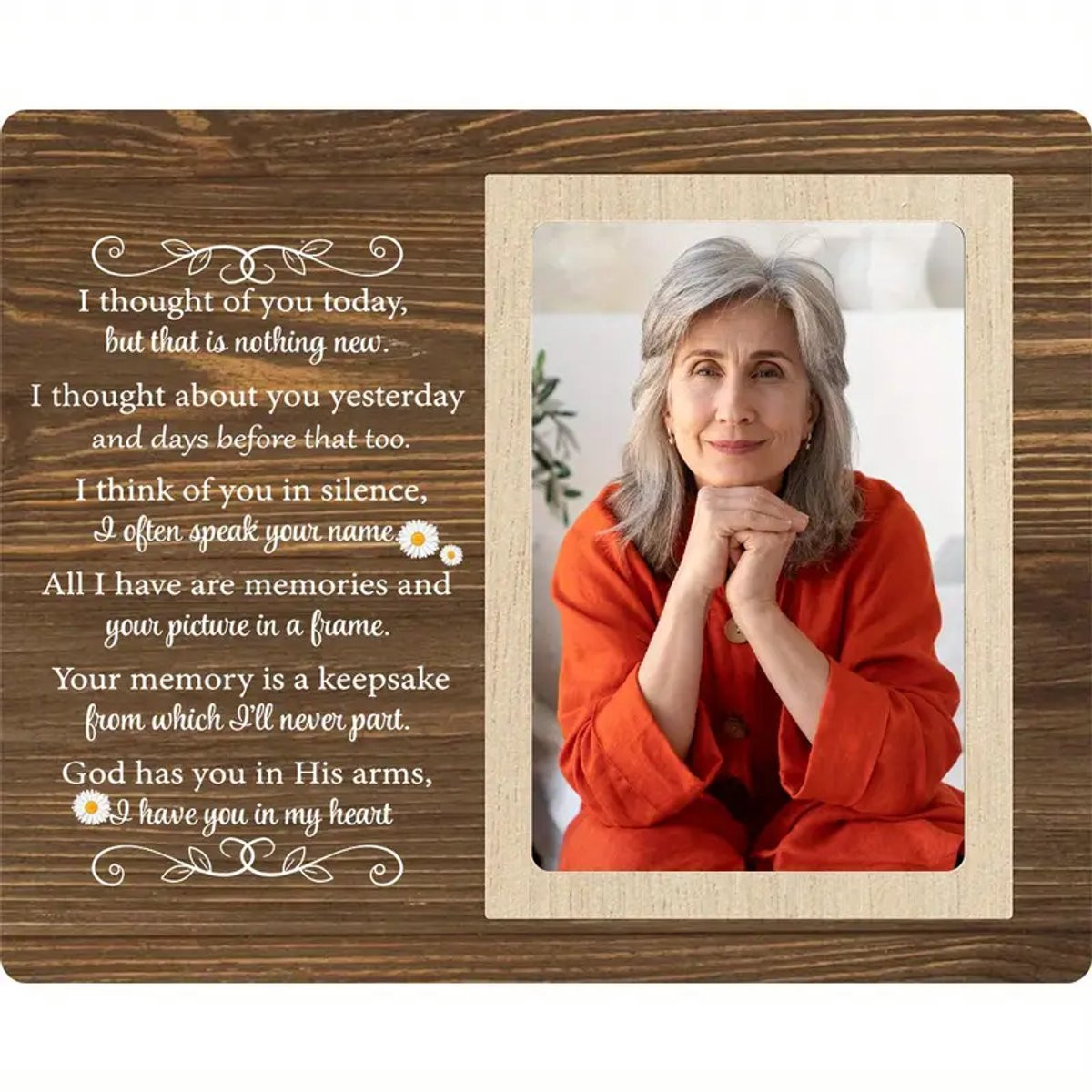 Gedenken Foto Frame Herdenkingsgeschenk voor 10x15 Foto - 20x25 cm