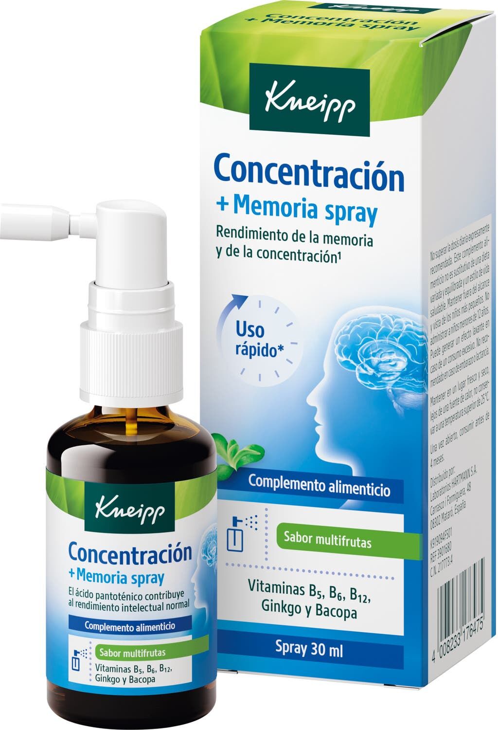 Kneipp Concentración + Memoria Spray 30 ml