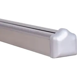 GroJa Alu-Universalleiste Steckzaun Silbergrau, 300 cm