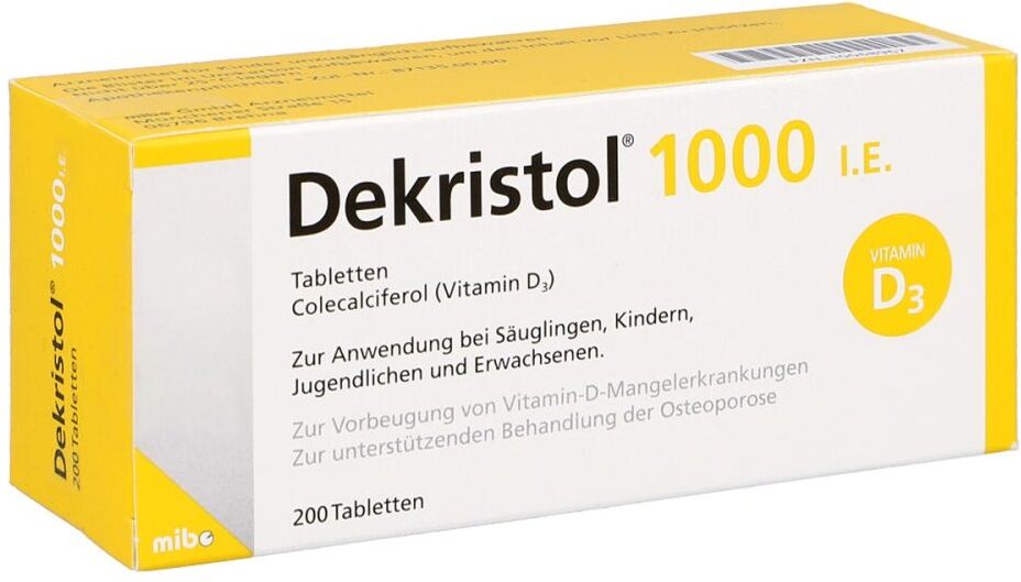 Dekristol 1.000 I.E. Tabletten
