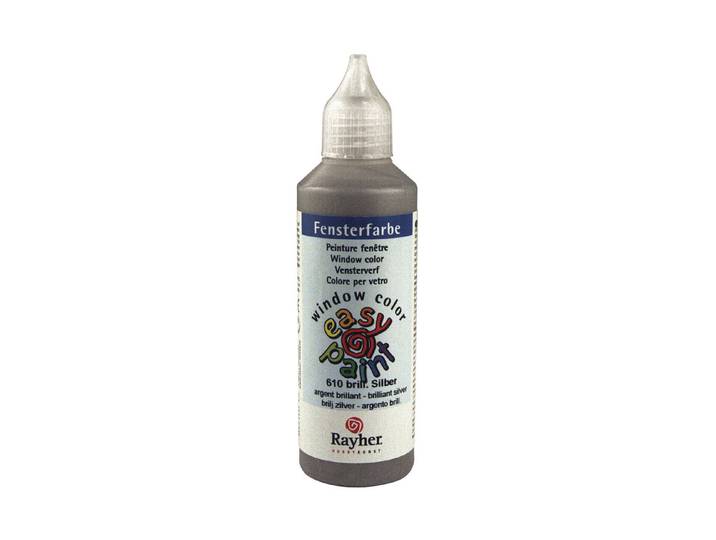 Rayher Window-Color Easy Paint Brillantsilber 80 ml