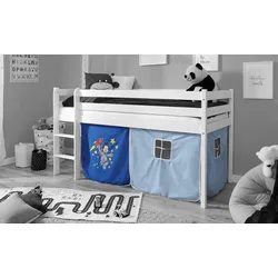 TiCAA Vorhang für Kinder Hochbett Etagenbett mit Motiv