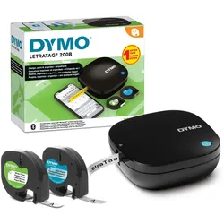 DYMO LetraTag 200B-Beschriftungsgerät mit Bluetooth | kompakter Etikettendrucker | verbindet sich über Wireless Bluetooth-Technologie mit iOS und Android | inklusive 2 x Schriftband