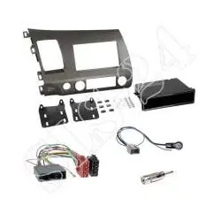 Autoradio 1-DIN 2-DIN Einbaurahmen Radioblende+Adapter Einbauset Honda Civic ...