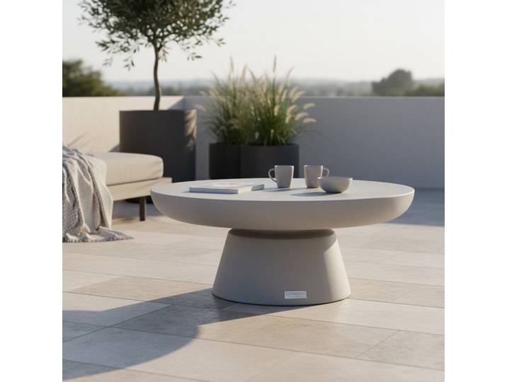 Loungetisch Kylix Faserbeton Hellgrau