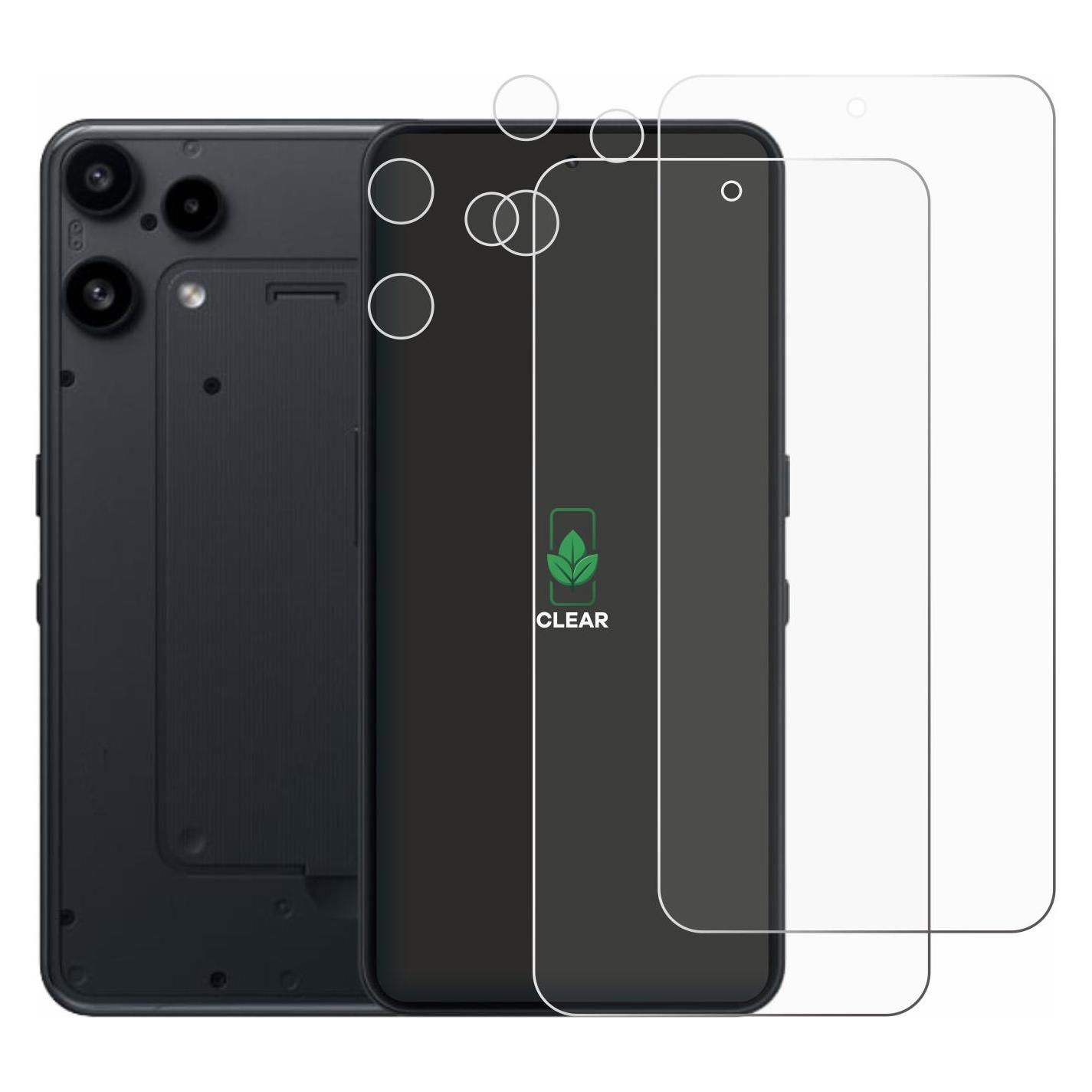 ScreenLeaf Schutzfolie für Nothing Phone (3a) Lite (Display+Kamera) Displayschutz Display Schutz Folie Klar (2 Stk., Nothing Phone (3a)) (6161029)