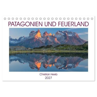 Patagonien und Feuerland (Tischkalender 2027 DIN A5 quer), CALVENDO Monatskalender
