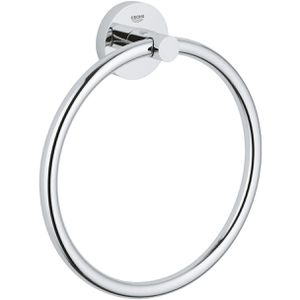 GROHE Handtuchhalter Essentials 40365001, silber, zur Wandmontage, verchromtes Metall, Länge 18 cm