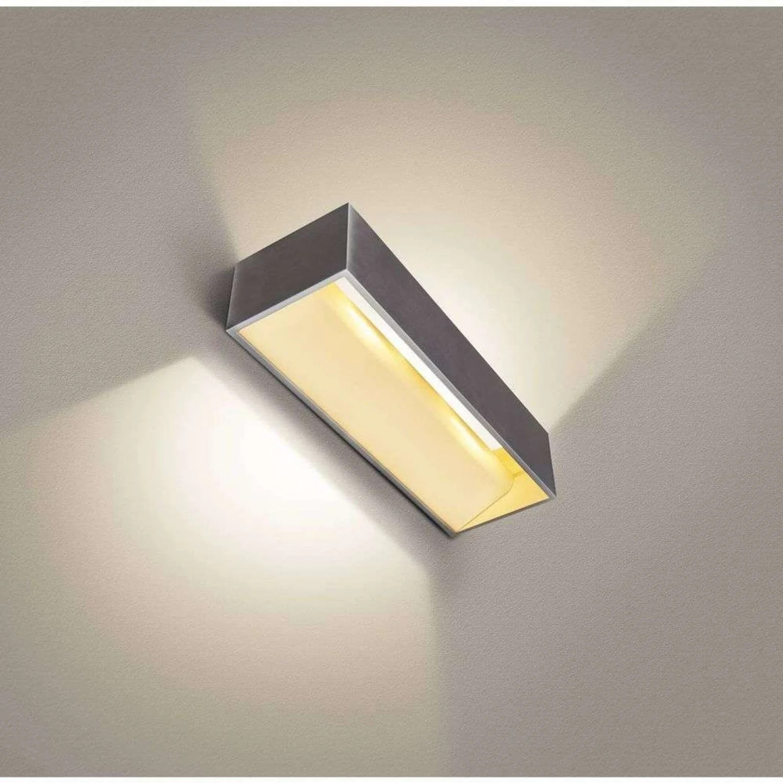SLV Logs In L LED Wandlamp - Aluminium/Wit - Dimbaar - 17W - 1400 lm - 3000K