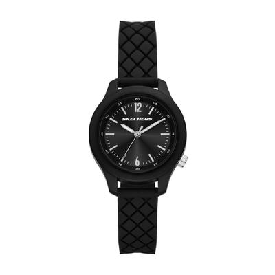 Quarzuhr SKECHERS "Bayley", schwarz, Armbanduhren, Damen, Quarzuhr, Armbanduhr, Damenuhr, Silikonarmband, analog