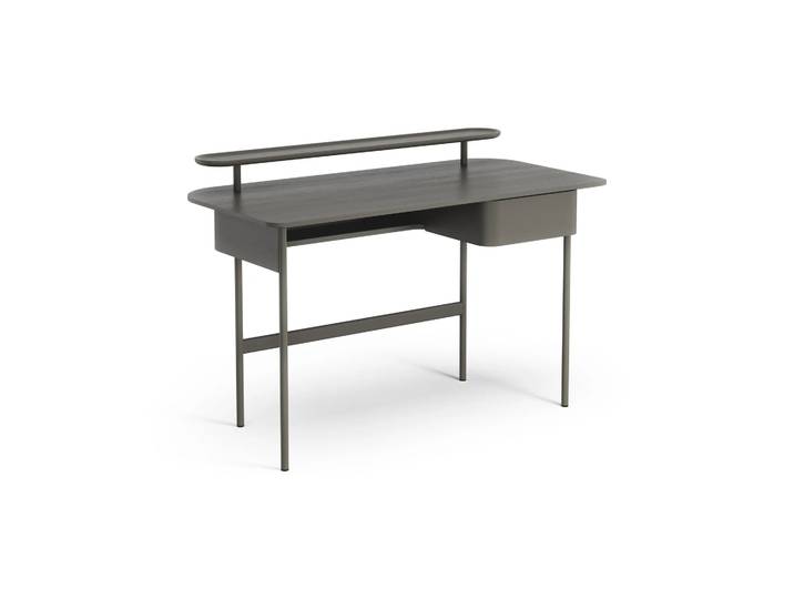 Swedese Bureau Luna avec tiroir et étagère Chêne gris