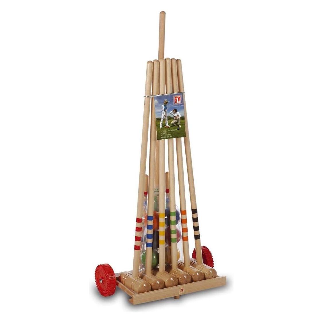 Londero Rinkinys Kroketten su Holzwagen für 6 Personen (LUL10606)
