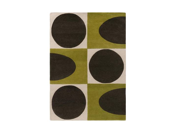 Designer Teppich „Spot Square“ - handgetuftet, aus 100% reiner Schurwolle Walnut/Liche 250 x 350 cm ORLA KIELY