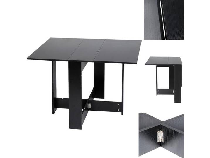 JEOBEST Table à Manger Pliable Moderne Table Pliante Cuisine pour Petits espaces avec 2 Abattants 2-4 Personnes 102 5×76×73cm