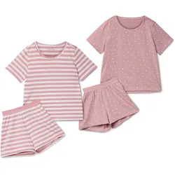 Tchibo - 2 kurze Kinder-Pyjamas - Baby - Gr. 86/92 - weiß/print