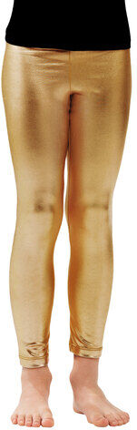 Kinder-Lack-Leggings, gold
