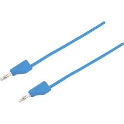 VOLTCRAFT MSB-300 Messleitung Lamellenstecker 4 mm Silikon 1.00 m Blau 1 St. MSB-300-1-BL
