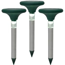 Casativo, Gartenbeleuchtung, 3er-Set Maulwurffrei mit Rasen- und Wegleuchte (IP44)