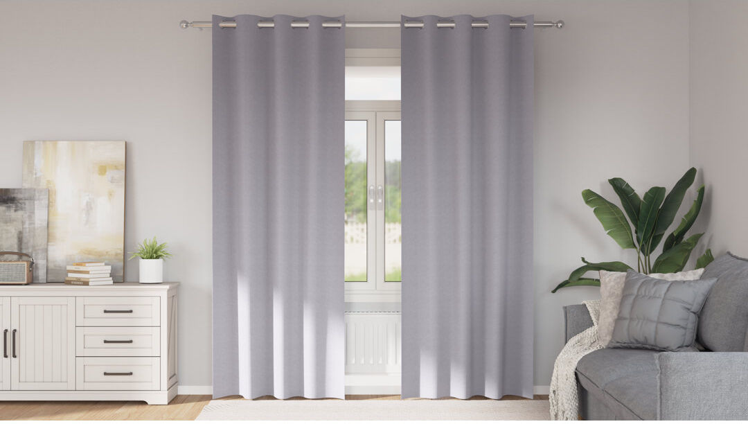 17 Stories Tacorian Curtain Pair Metal Grey 140cm Width x 225cm Drop