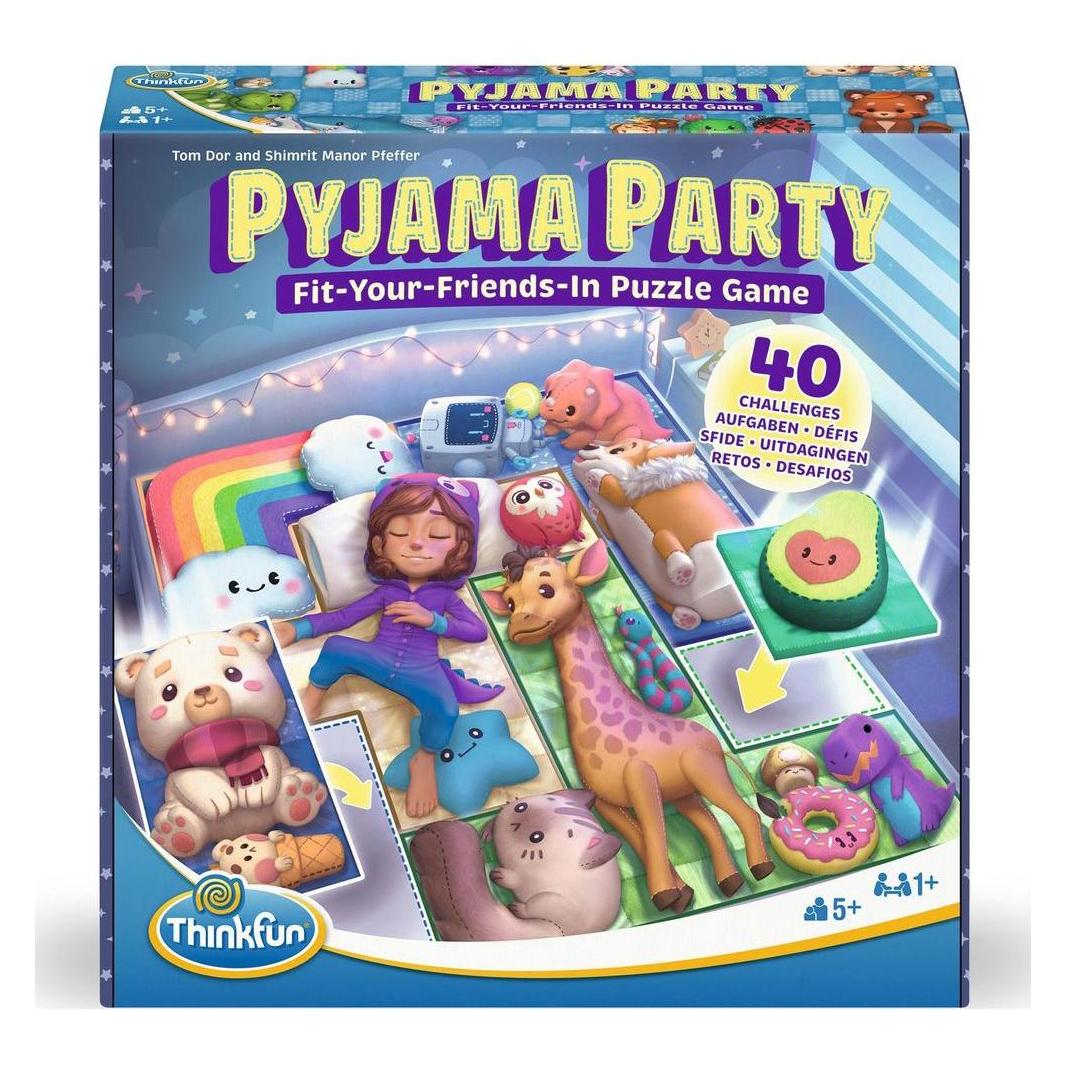 Ravensburger ThinkFun Pyjama Party - Denkspiel ab 5 Jahre (Deutsch, Englisch, Französisch, Italienisch, Niederländisch, Portugiesisch, Spanisch, 1 Spieler) (76651)