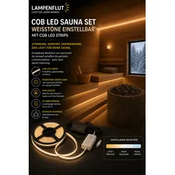 Saunabeleuchtung COB LED mit einstellbaren weisstönen