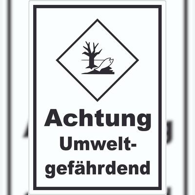 HB-Druck Aufkleber Kenn­zeichen Umwelt­gefähr­dend Fisch Wasser Baum A2 (420x594mm)
