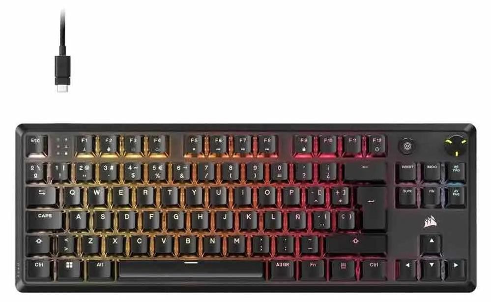 Corsair K70 CORE TKL Mechanisch Toetsenbord met RGB LED, Zwart