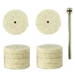 PROXXON 28798 Filzscheiben zum Hochglanzpolieren Ø22mm 10 Stück + 1 Träger