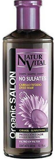 NaturVital Champú Orgánico de Salón Sin Sulfatos Protección Color Uv 300 ml
