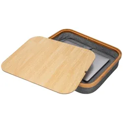 InnovaGoods Knieschreibtisch mit Stauraum - Grau, Notebook Ständer, Grau
