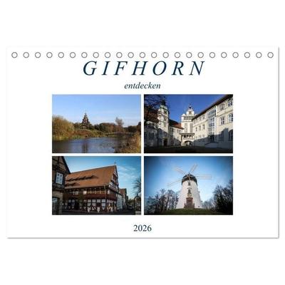 Gifhorn entdecken (Tischkalender 2026 DIN A5 quer), CALVENDO Monatskalender