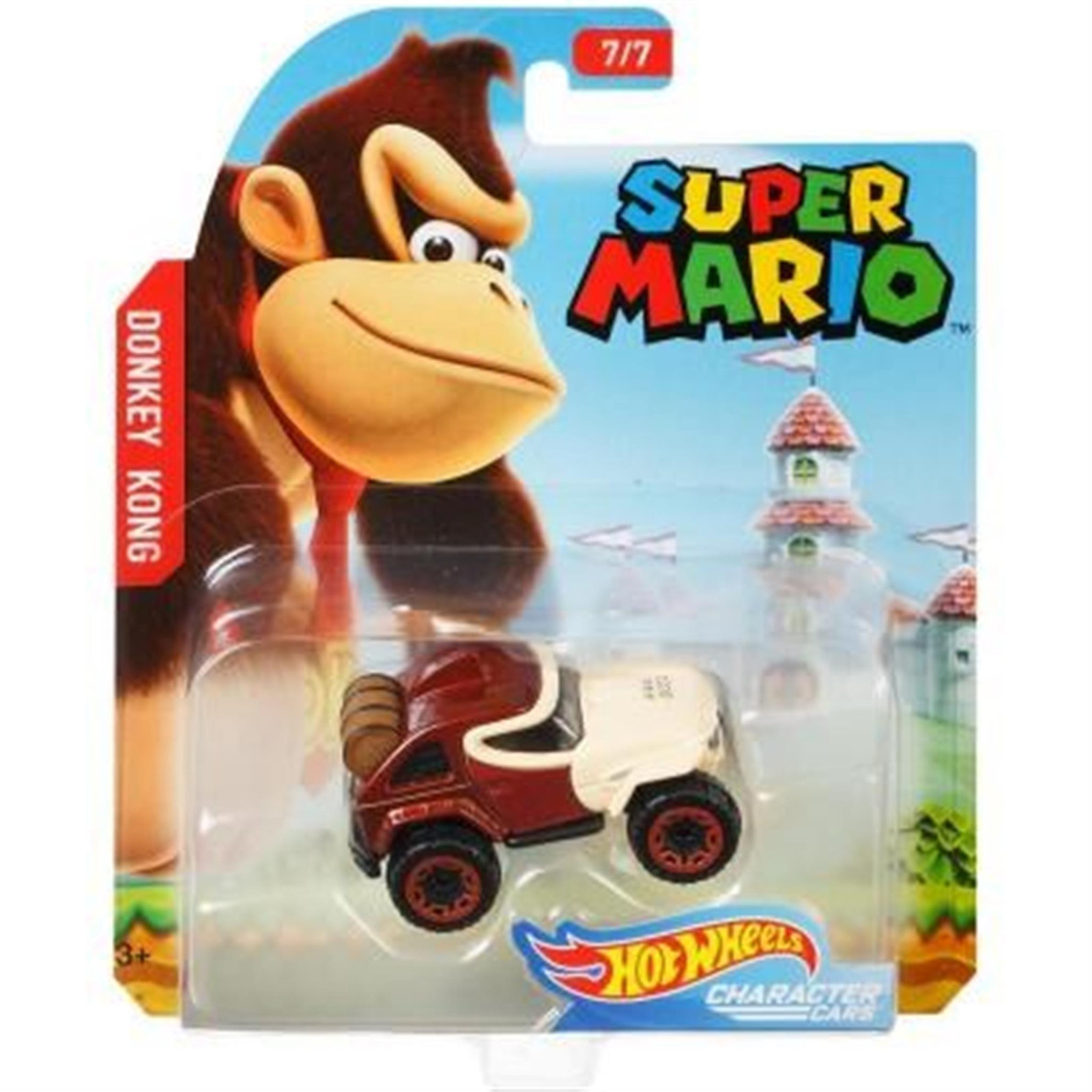 Hot Wheels Super Mario Donkey Kong speelgoedauto van Mattel