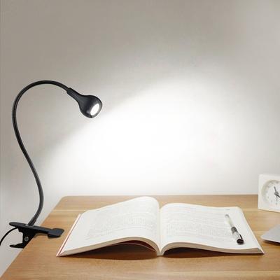 Universal Stock USB LED Reading Light Portable Desk Lamp With Push Button Switch For Bedside Reading & Study white