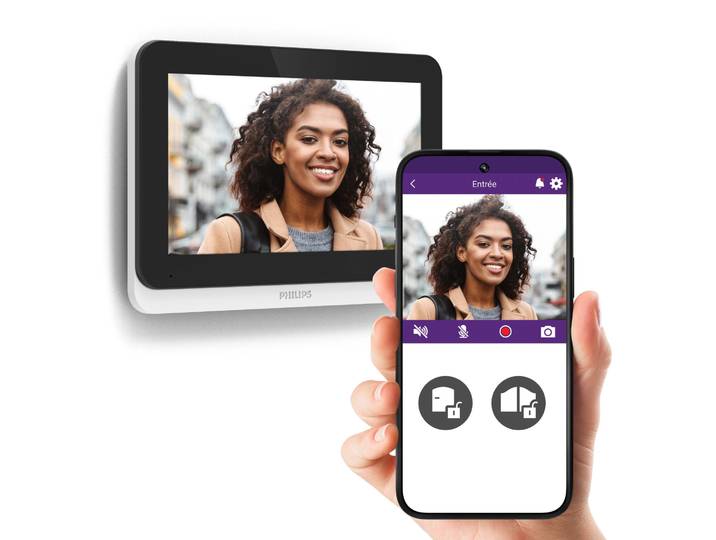 Visiophone filaire connecte Welcome eye connect 3 PHILIPS