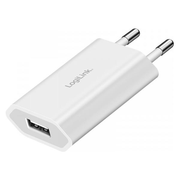 LogiLink USB-A Steckdosenadapter (5 W, 1 Port) (PA0093C)