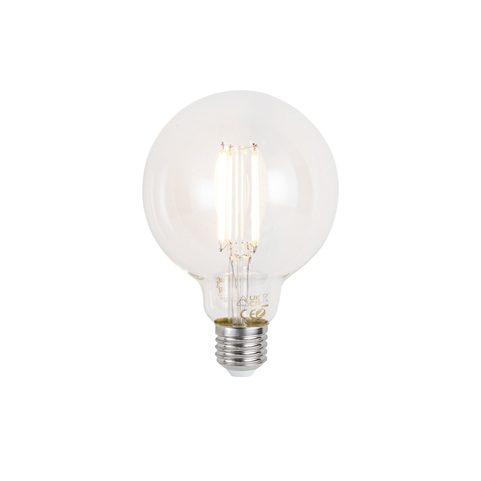 LUUMR Smart LED Globe Lamp E27 G95 Zigbee Dimbare Lichtbron 7W 806 lm Transparant