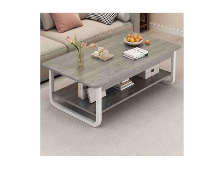 HUFIREHU Couchtisch Kleiner Couchtisch Quadratischer Wohnzimmertisch Doppelschicht Couchtisch Mitteltisch FüR Wohnzimmer Couchtisch Aus Holz Wohnzimmertisch Modern Wohnzimmertisch StauräUme